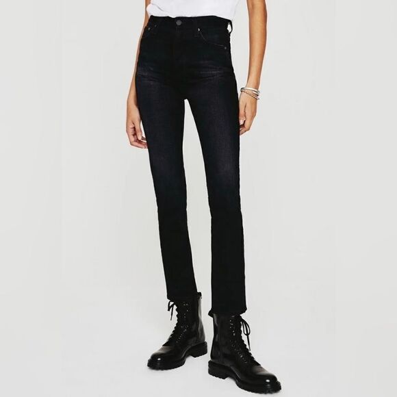 AG ‘Alexxis Boot’ High-Rise Vintage Bootcut Jeans - Black - Picture 1 of 8